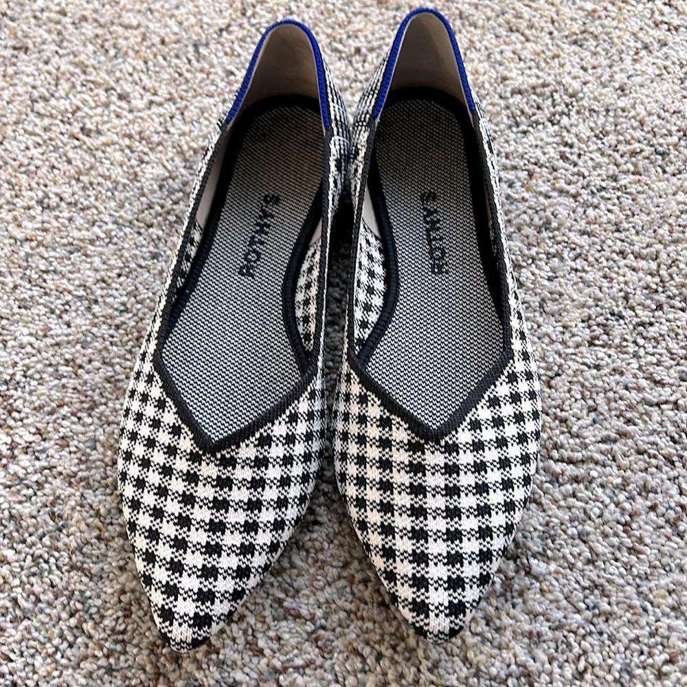 Rothy’s ‘Picnic’ point flats. Size 9.